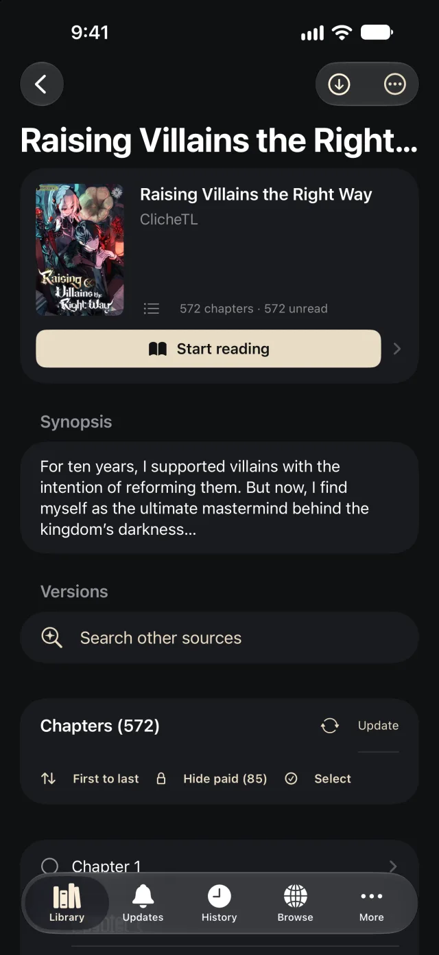 Raising Villains the Right Way: synopsis, 572 chapters and the chapter list
